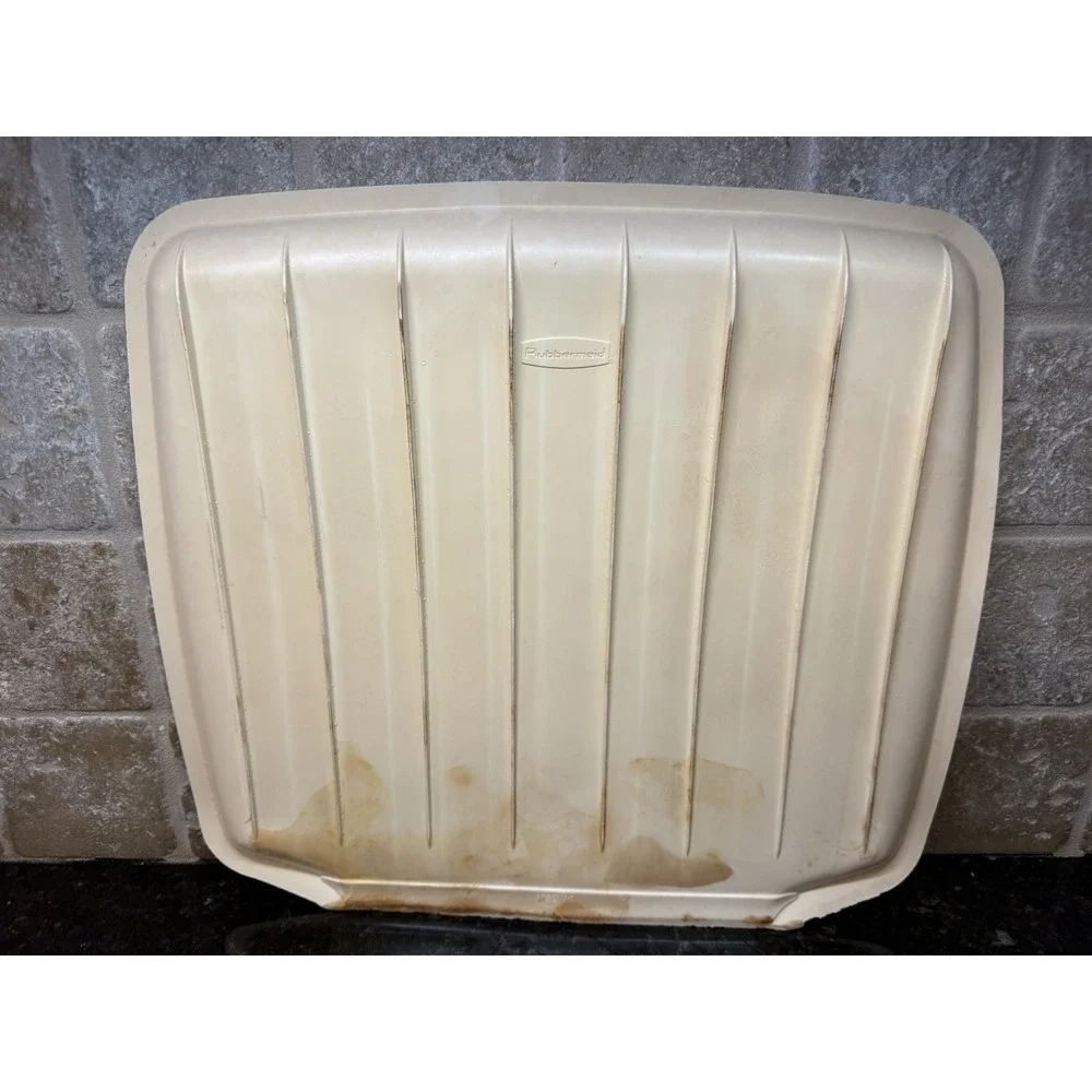 Vintage Rubbermaid‎ Dish Draining Tray - Almond/Beige - Model 1180 - Firm Rubber